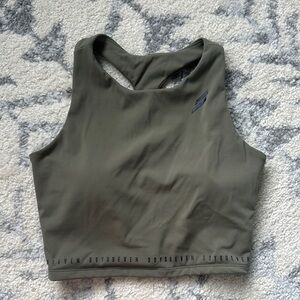 DOYOUEVEN Khaki Green Activewear Top